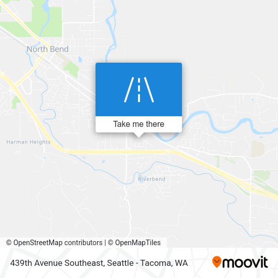 439th Avenue Southeast map