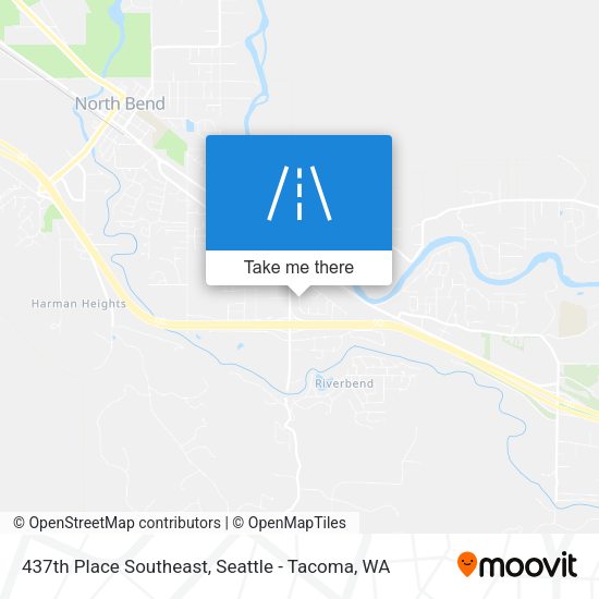 437th Place Southeast map