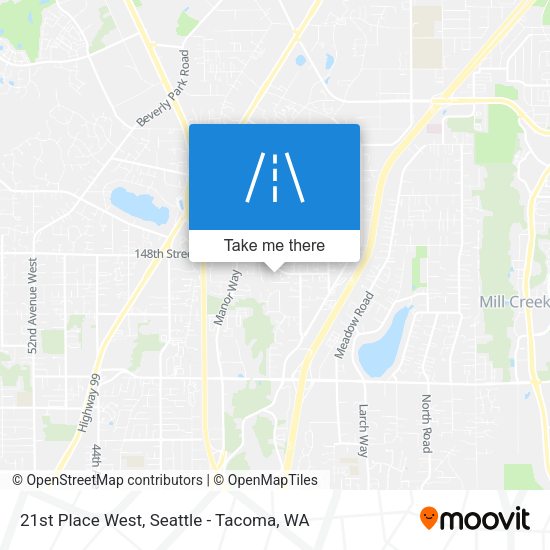 Mapa de 21st Place West
