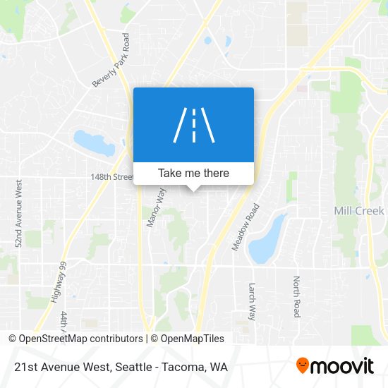 Mapa de 21st Avenue West