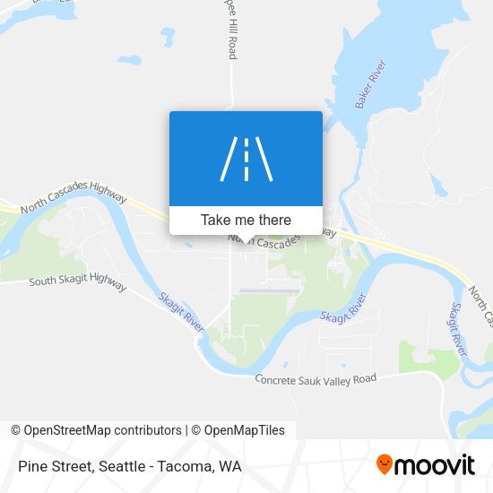 Pine Street map