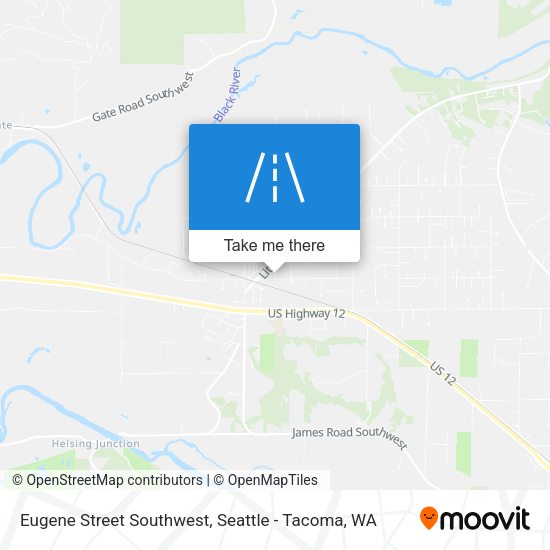 Mapa de Eugene Street Southwest