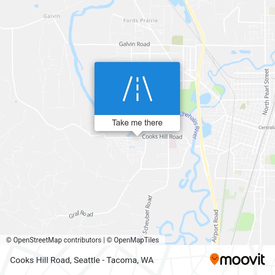 Cooks Hill Road map