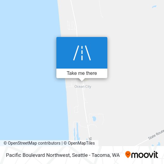 Mapa de Pacific Boulevard Northwest