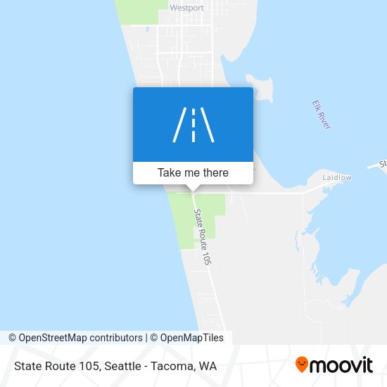 State Route 105 map
