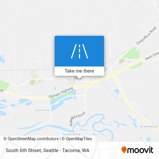 Mapa de South 6th Street