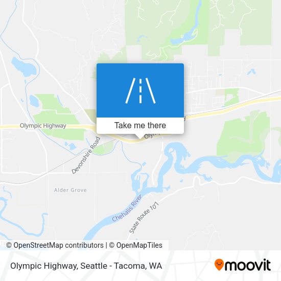 Olympic Highway map