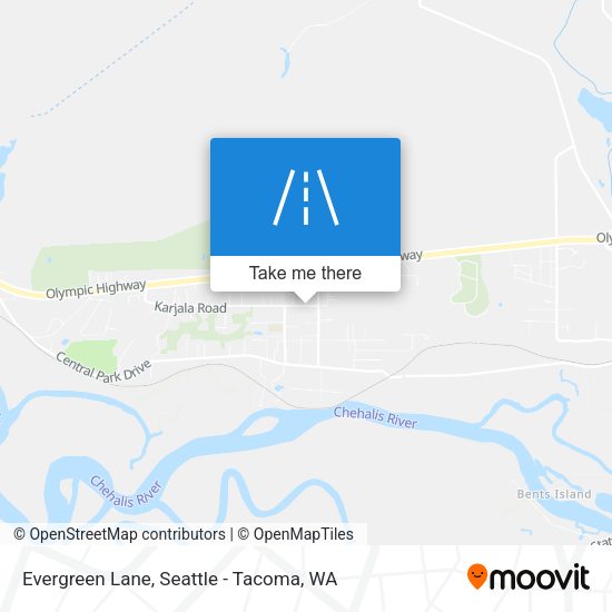 Evergreen Lane map