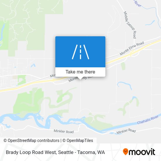 Brady Loop Road West map