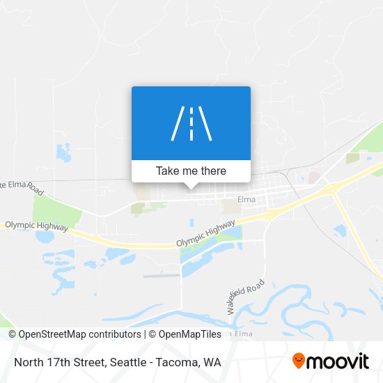 North 17th Street map