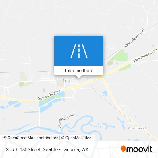 Mapa de South 1st Street