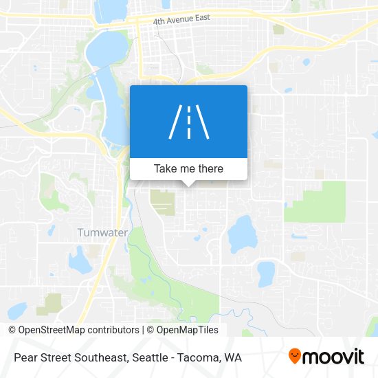 Mapa de Pear Street Southeast