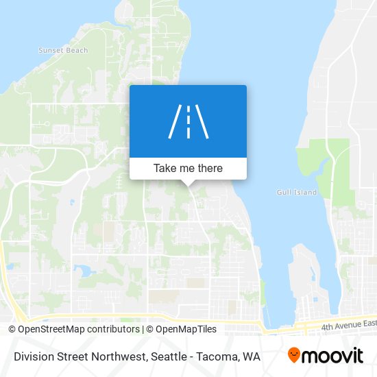 Mapa de Division Street Northwest