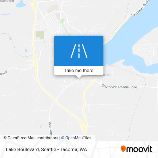Lake Boulevard map