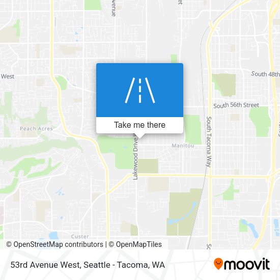 Mapa de 53rd Avenue West