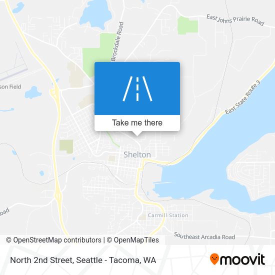 North 2nd Street map