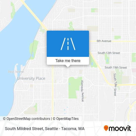 Mapa de South Mildred Street