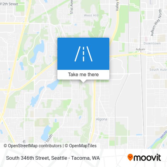 South 346th Street map