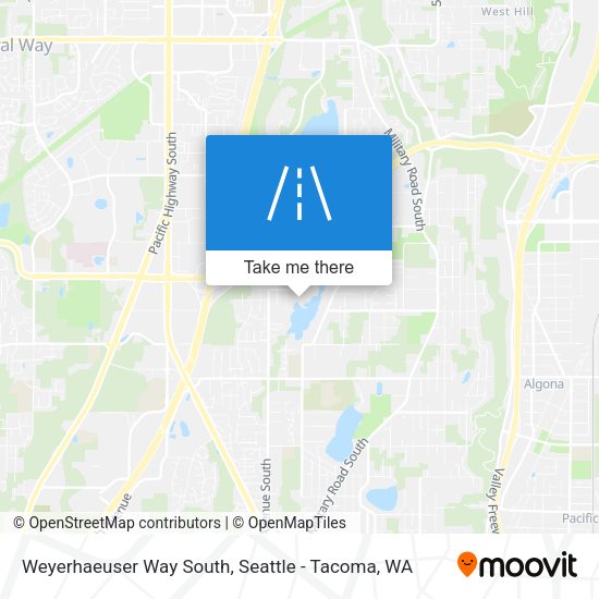 Weyerhaeuser Way South map