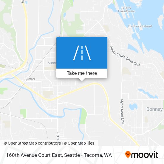 160th Avenue Court East map