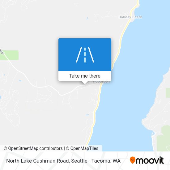 Mapa de North Lake Cushman Road