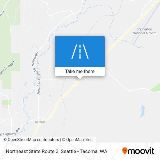 Northeast State Route 3 map