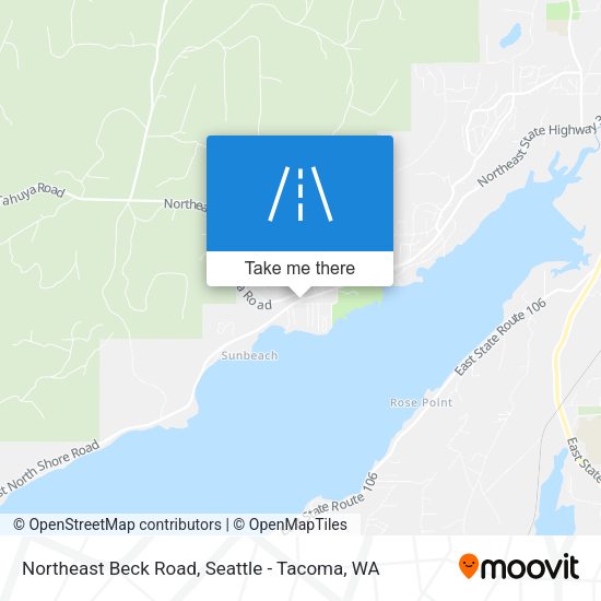 Northeast Beck Road map