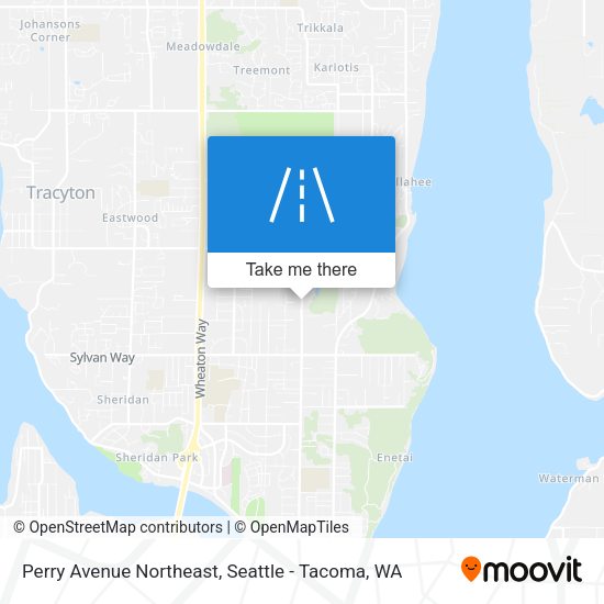 Perry Avenue Northeast map