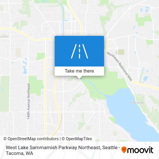 West Lake Sammamish Parkway Northeast map