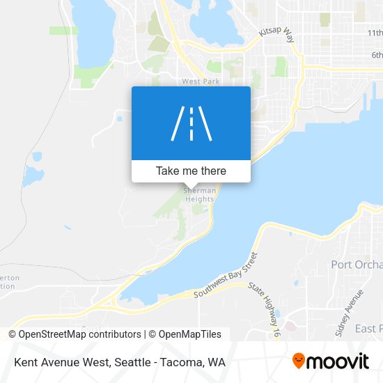Kent Avenue West map