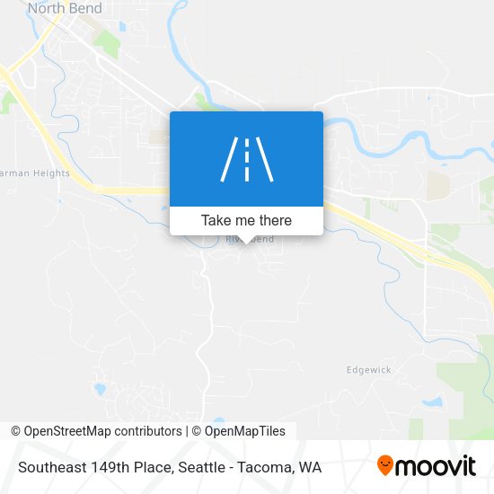 Southeast 149th Place map