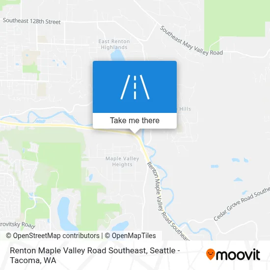 Renton Maple Valley Road Southeast map