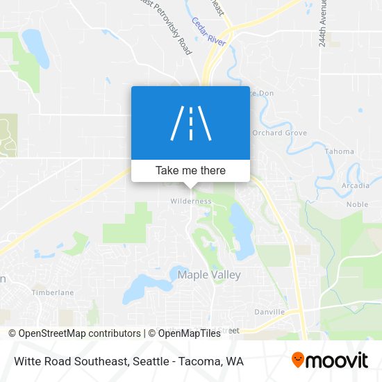 Witte Road Southeast map