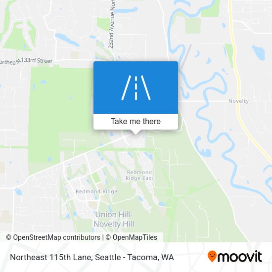 Northeast 115th Lane map