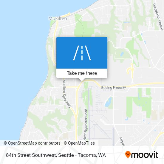 84th Street Southwest map