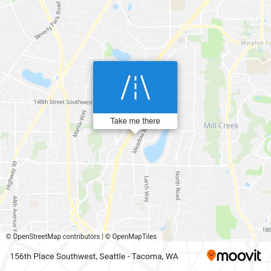 Mapa de 156th Place Southwest