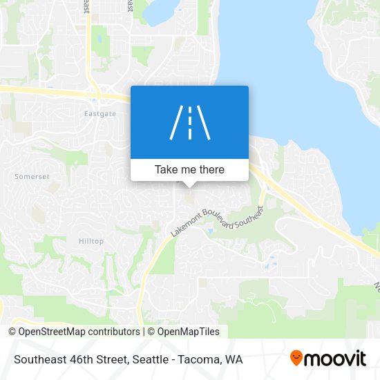 Southeast 46th Street map