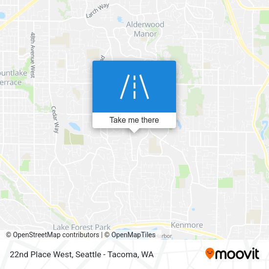 Mapa de 22nd Place West