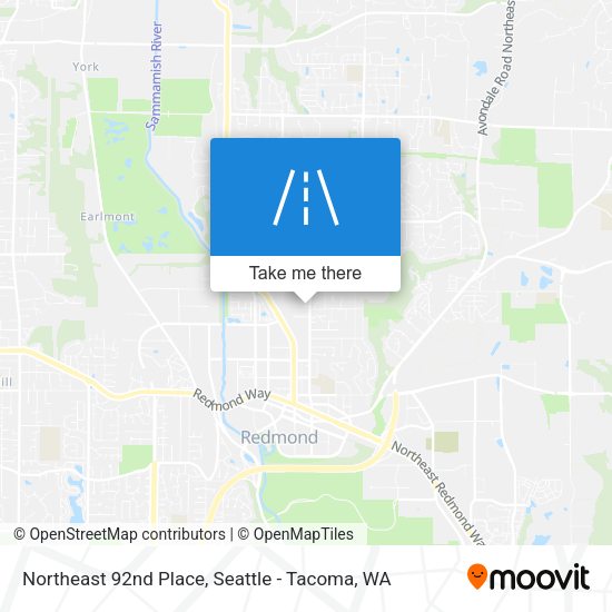 Mapa de Northeast 92nd Place