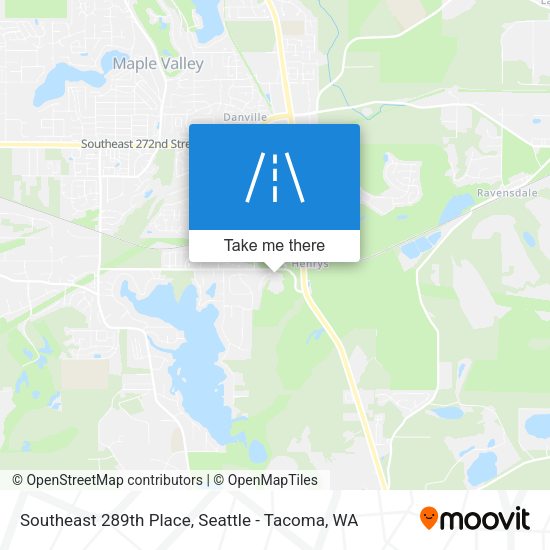 Southeast 289th Place map