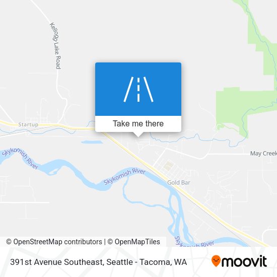 391st Avenue Southeast map