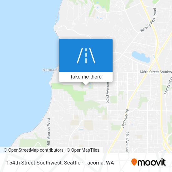 154th Street Southwest map