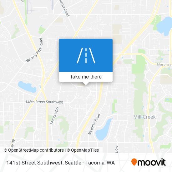 141st Street Southwest map