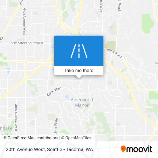 20th Avenue West map