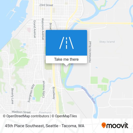 Mapa de 45th Place Southeast