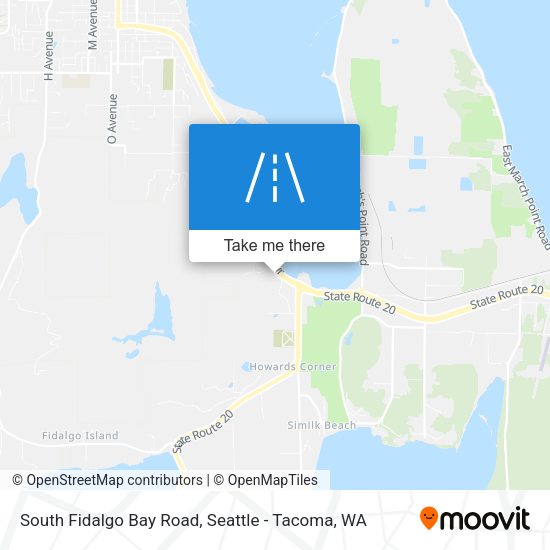 Mapa de South Fidalgo Bay Road