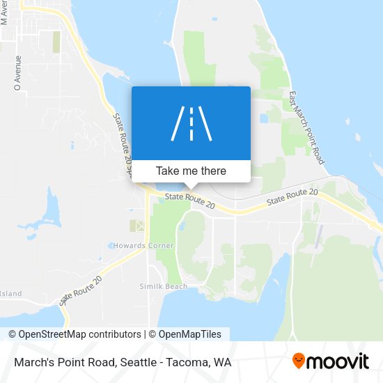 March's Point Road map
