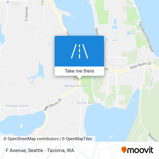 F Avenue map