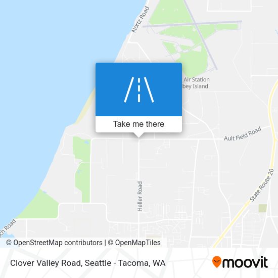 Clover Valley Road map