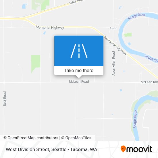 Mapa de West Division Street